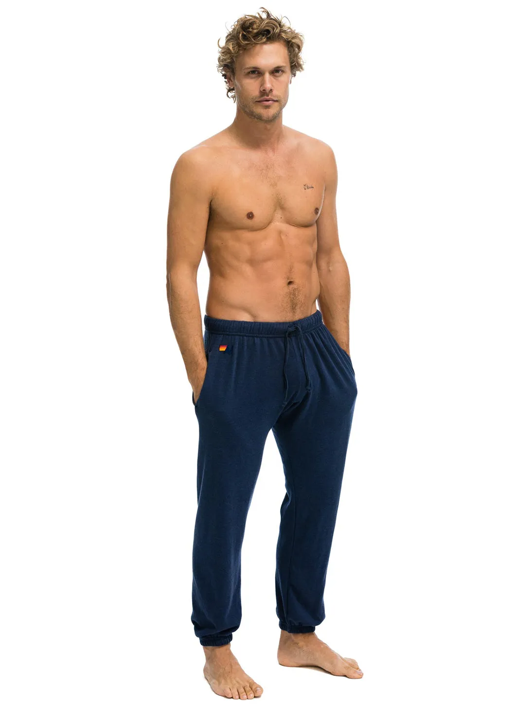 5 Stripe Sweatpant - Navy2