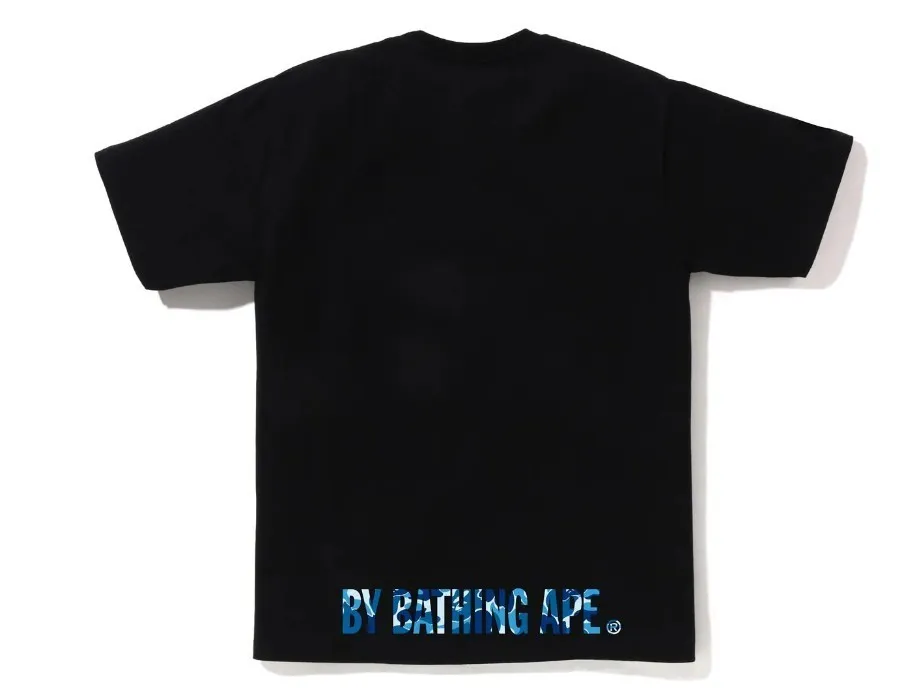 A BATHING APE  |Crew Neck Street Style Plain Cotton Short Sleeves Logo