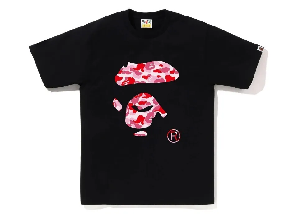 A BATHING APE  |Crew Neck Street Style Plain Cotton Short Sleeves Logo