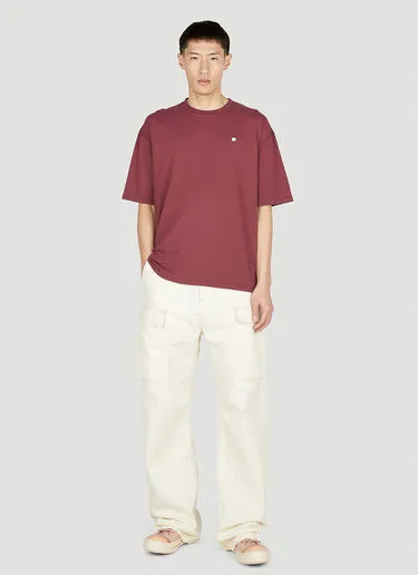 Acne Studios  |Crew Neck Street Style Cotton Short Sleeves Logo Designers