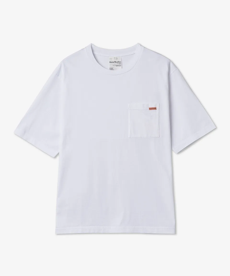 Acne Studios  |Crew Neck Street Style Plain Cotton Short Sleeves Logo