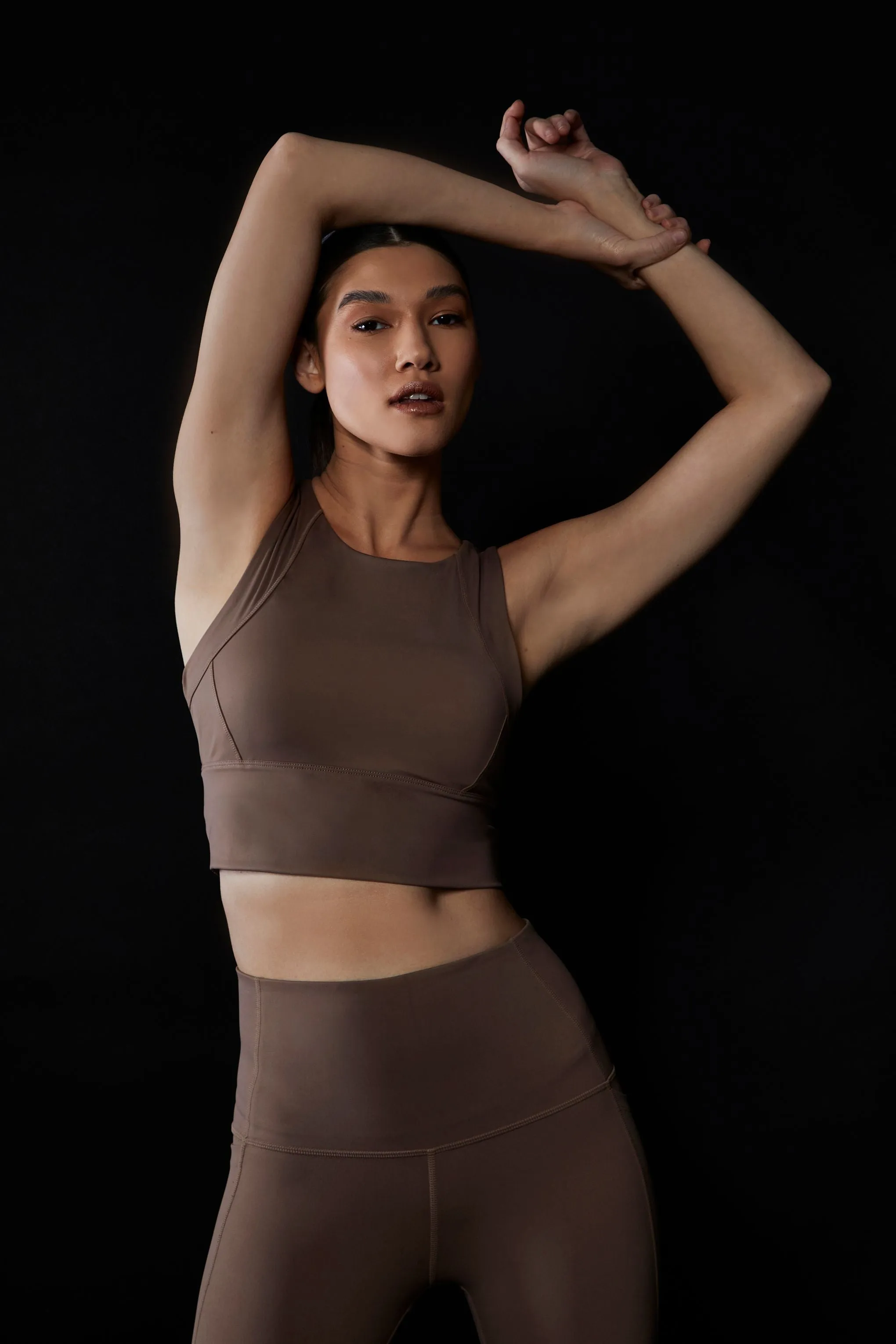 Active Crop Top- Mocha- SIZE M