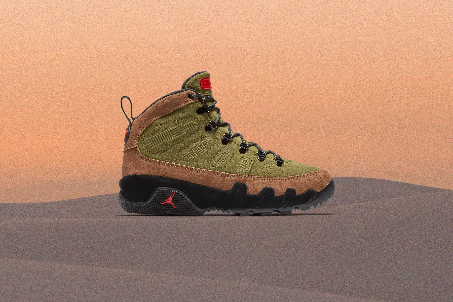 Air Jordan 9 Boot NRG 'Beef and Broccoli'- Military Brown/Legion Green