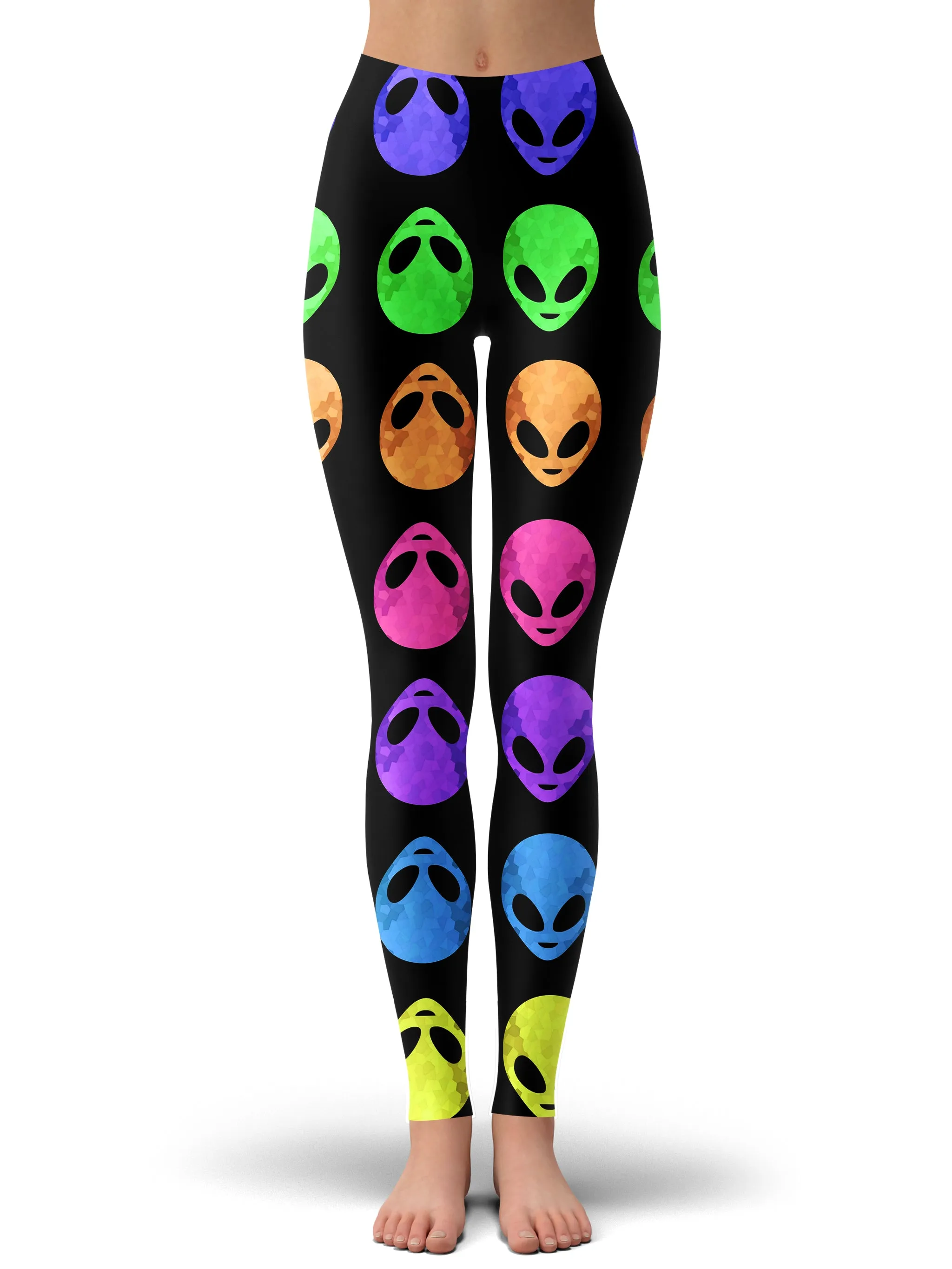 Alien Pattern Hoodie and Leggings Combo