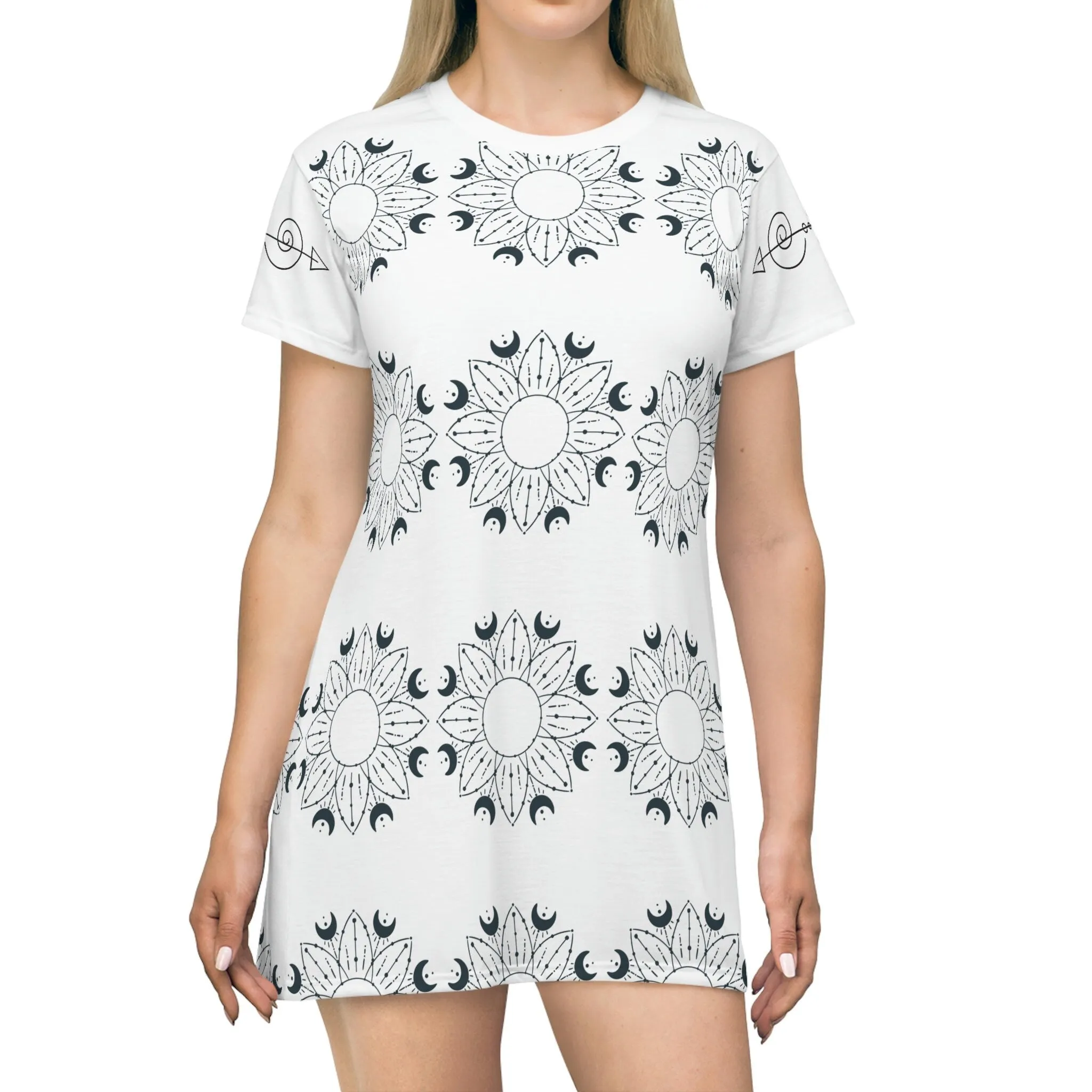 All Over Print T-Shirt Dress