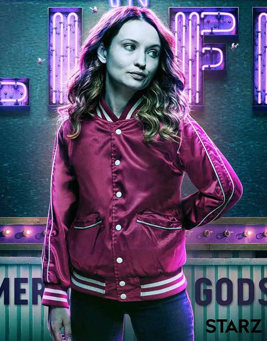 American Gods S02 Emily Browning Varsity Jacket | Ujackets.com -50%Off