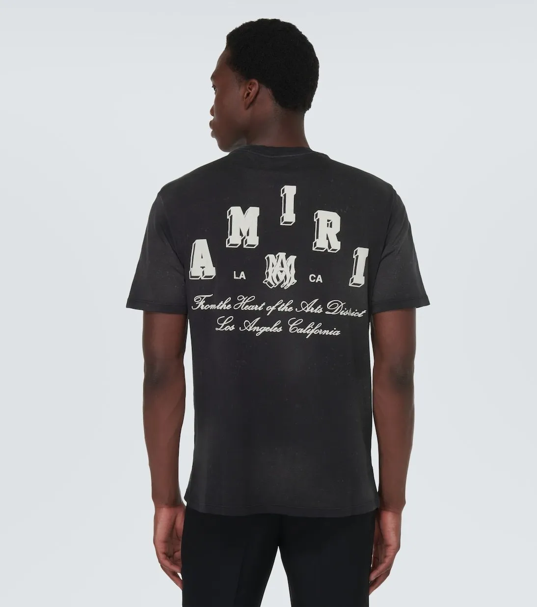 AMIRI  |Street Style Cotton Short Sleeves Logo T-Shirts