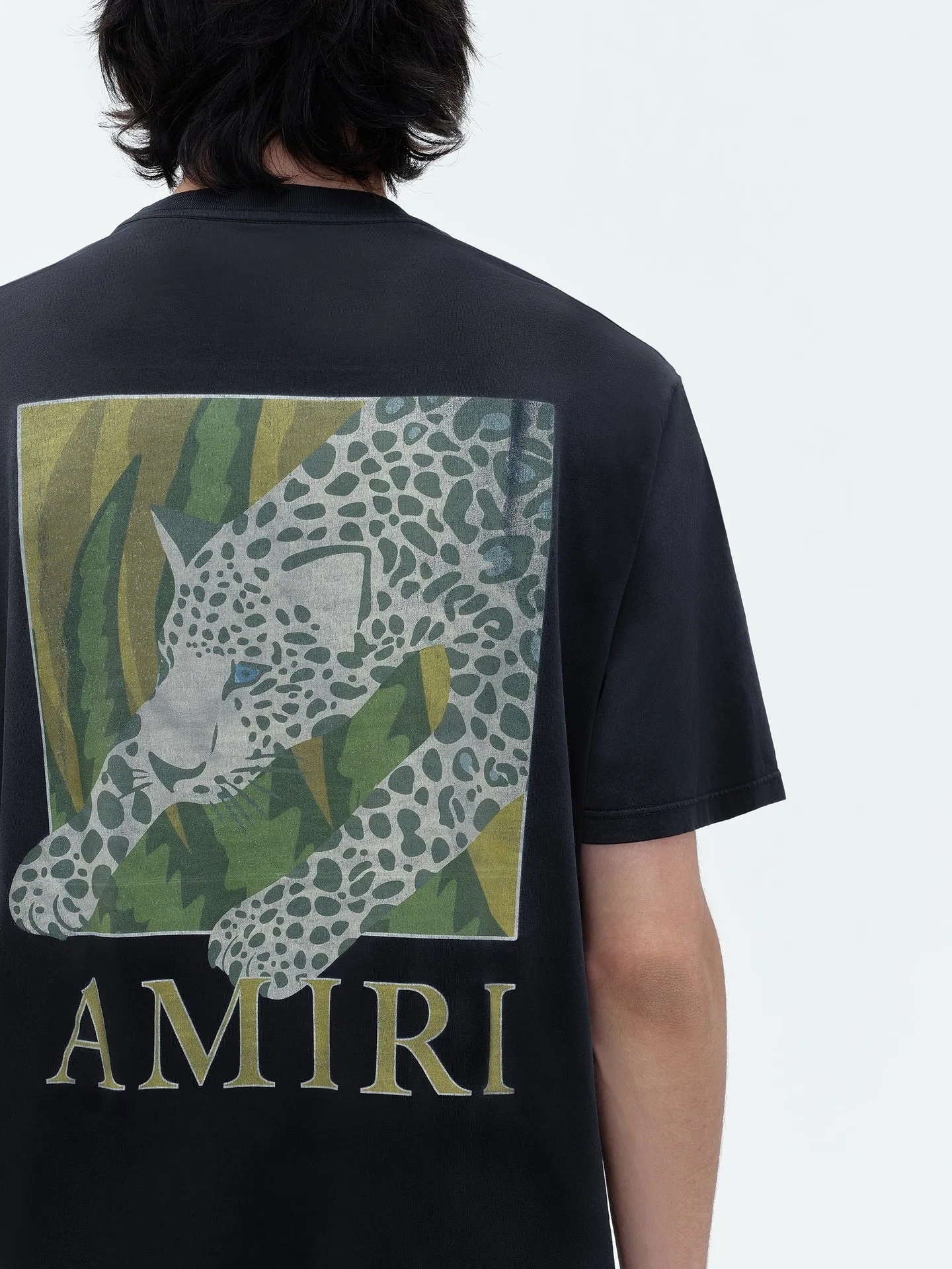 AMIRI  |Street Style Plain Cotton Short Sleeves Logo T-Shirts