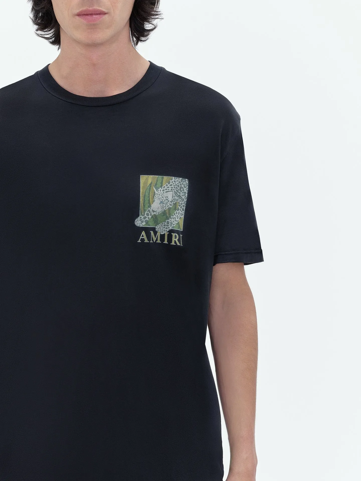 AMIRI  |Street Style Plain Cotton Short Sleeves Logo T-Shirts