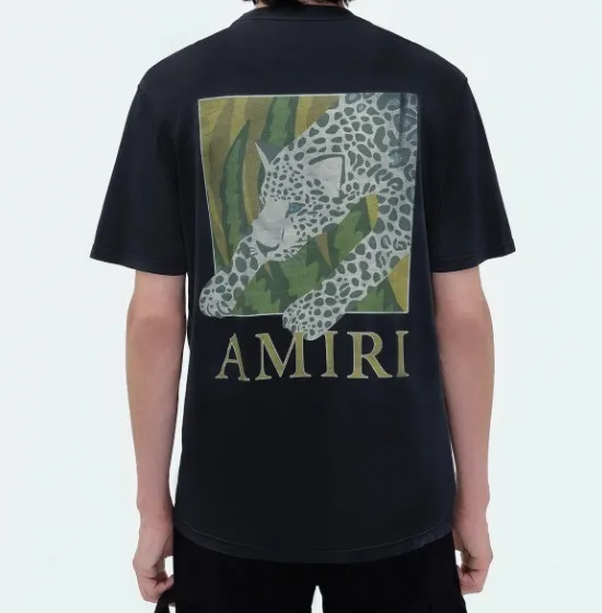 AMIRI  |Street Style Plain Cotton Short Sleeves Logo T-Shirts