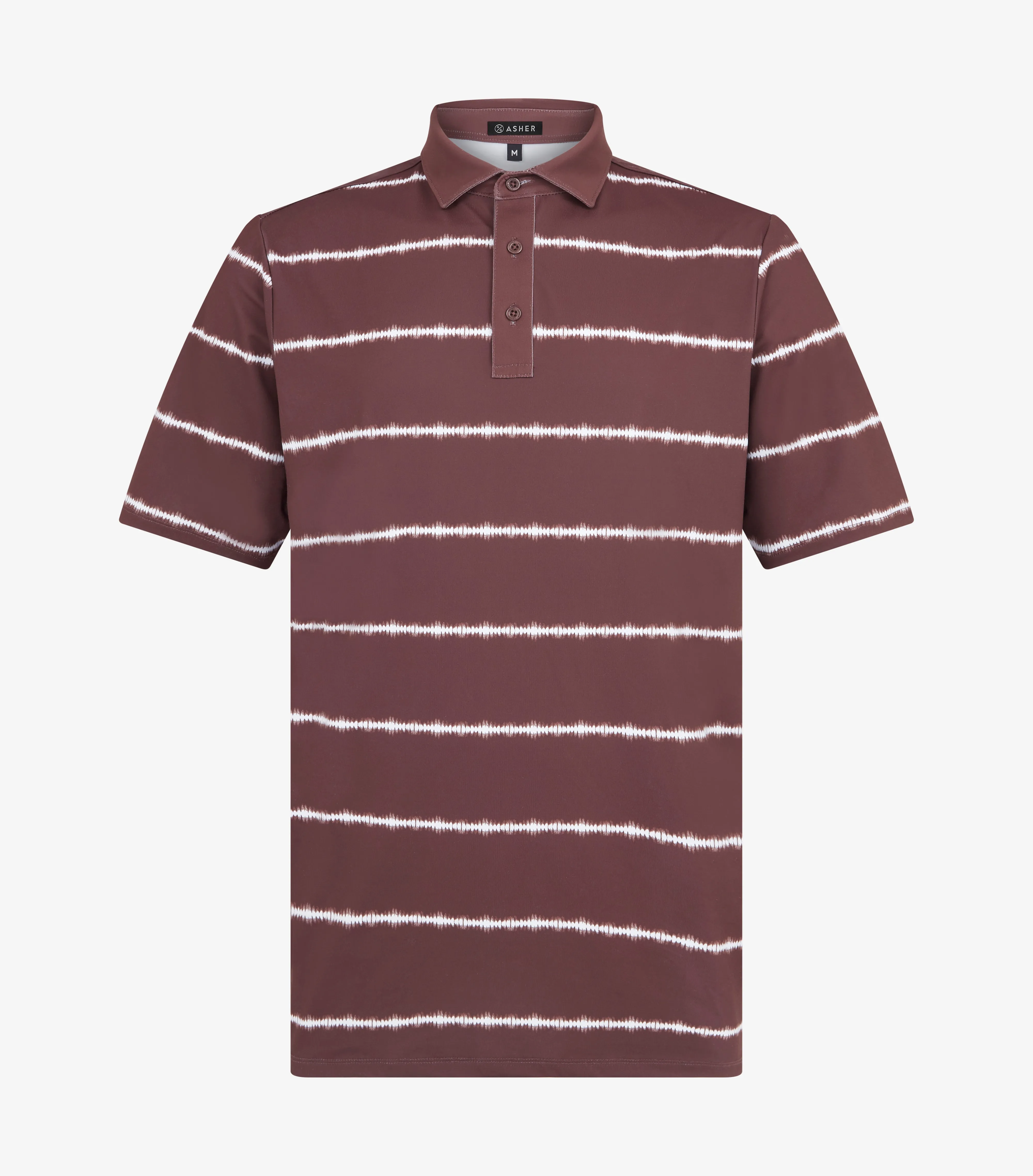 ASHER Shibori Stripe Polo