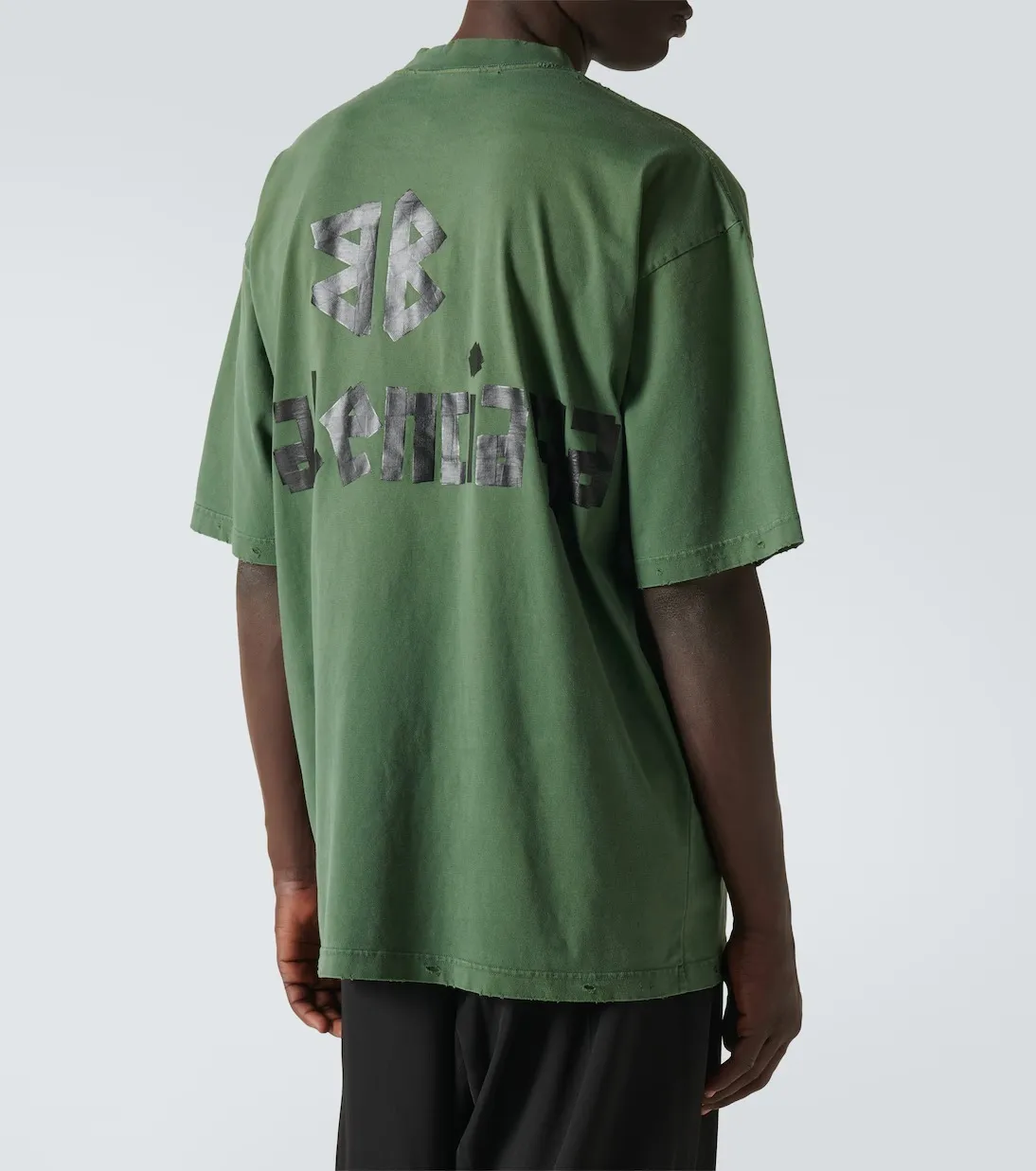 BALENCIAGA  |Crew Neck Street Style Cotton Short Sleeves Oversized