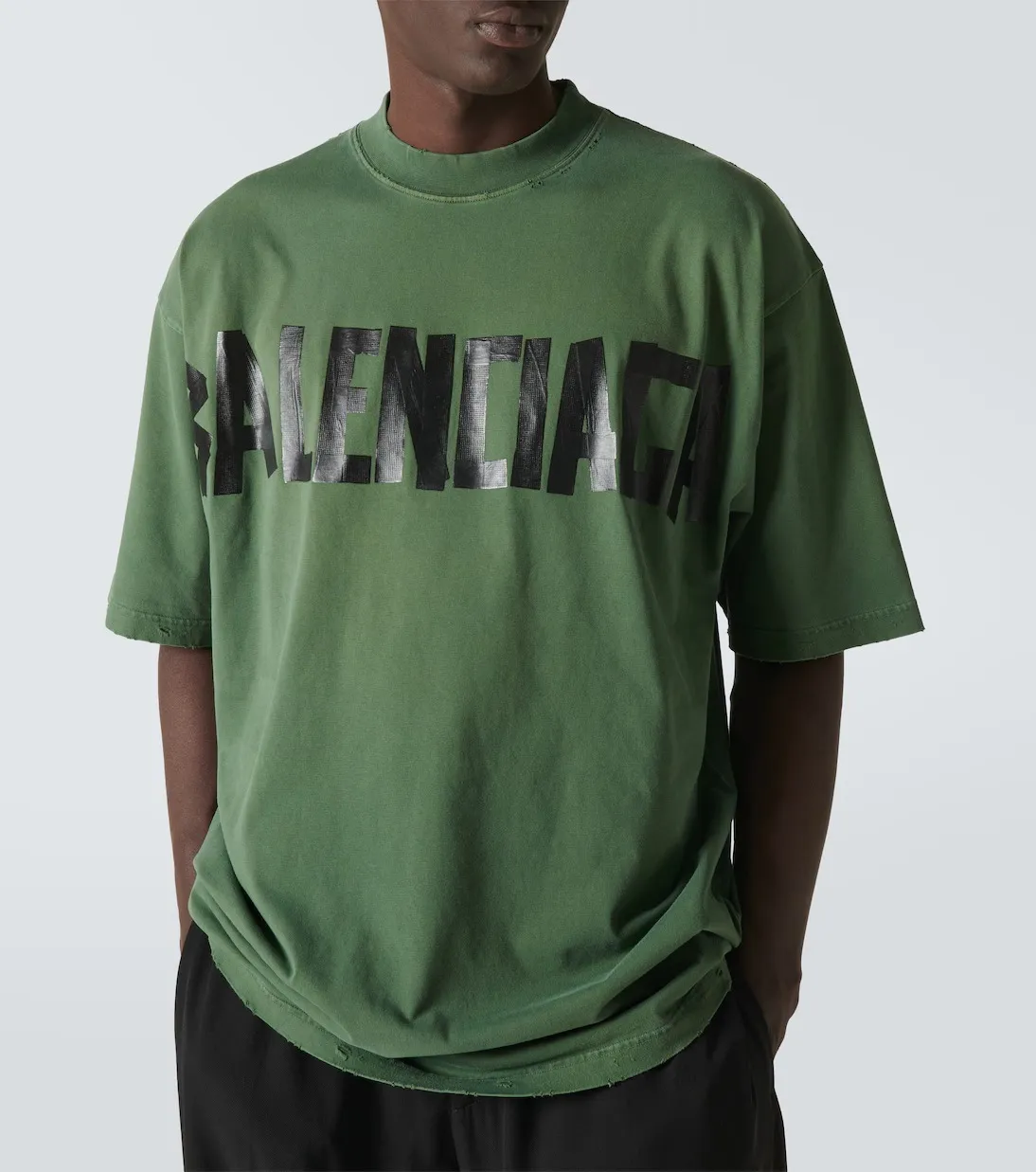 BALENCIAGA  |Crew Neck Street Style Cotton Short Sleeves Oversized