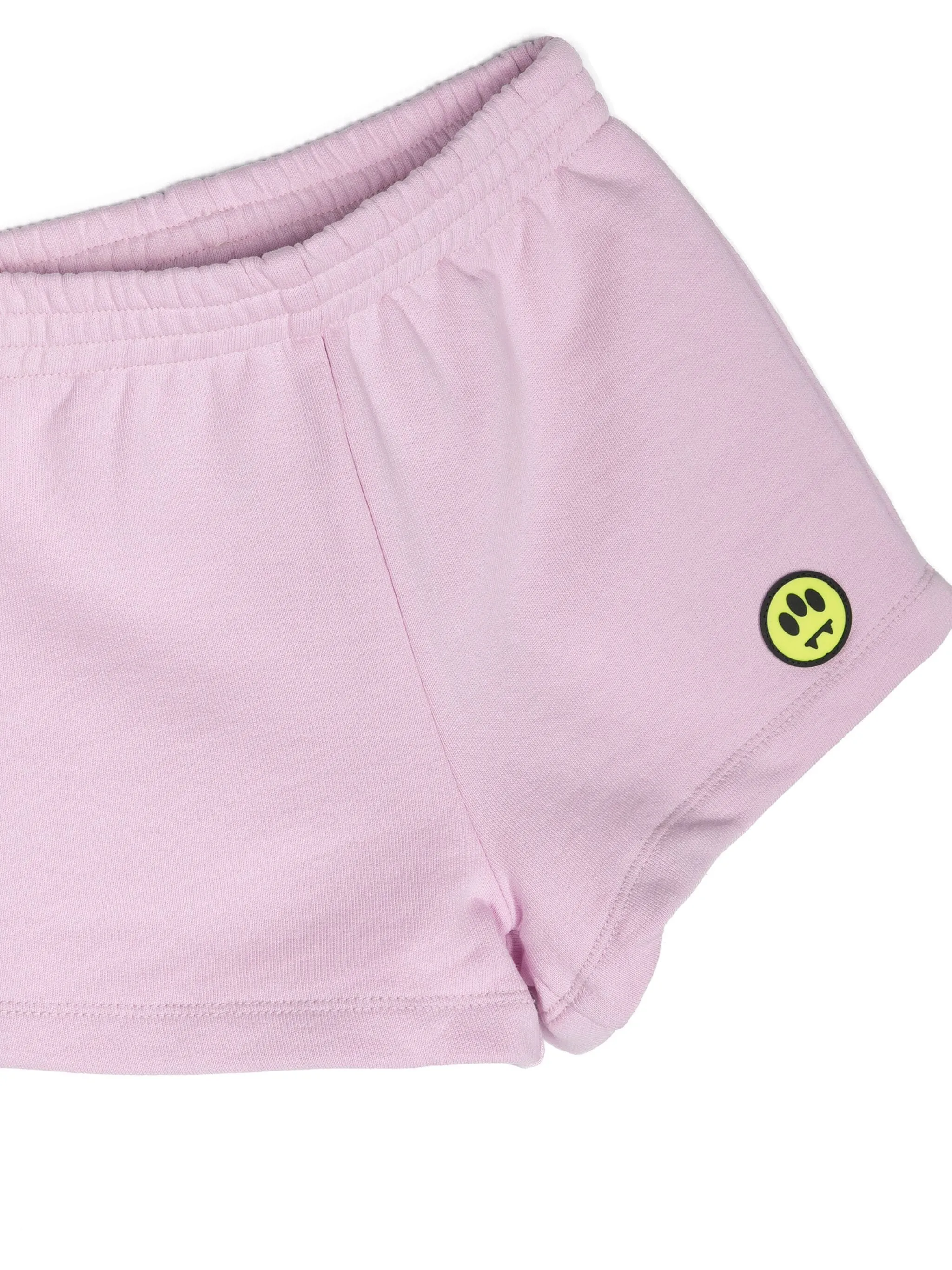 Barrow T-Shirt And Shorts Set Logo White And Pink