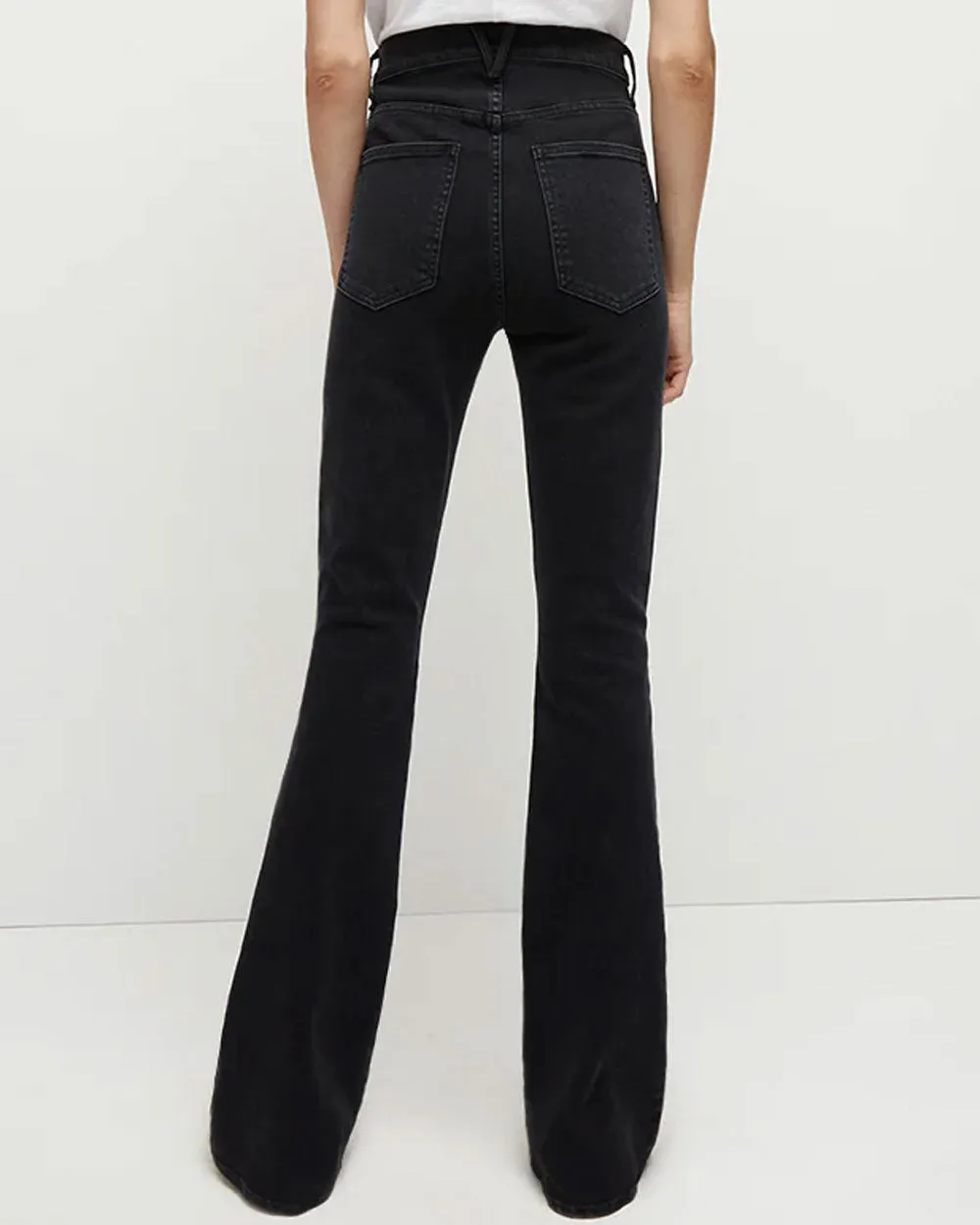 Beverly Skinny Flare Jean in Washed Onyx