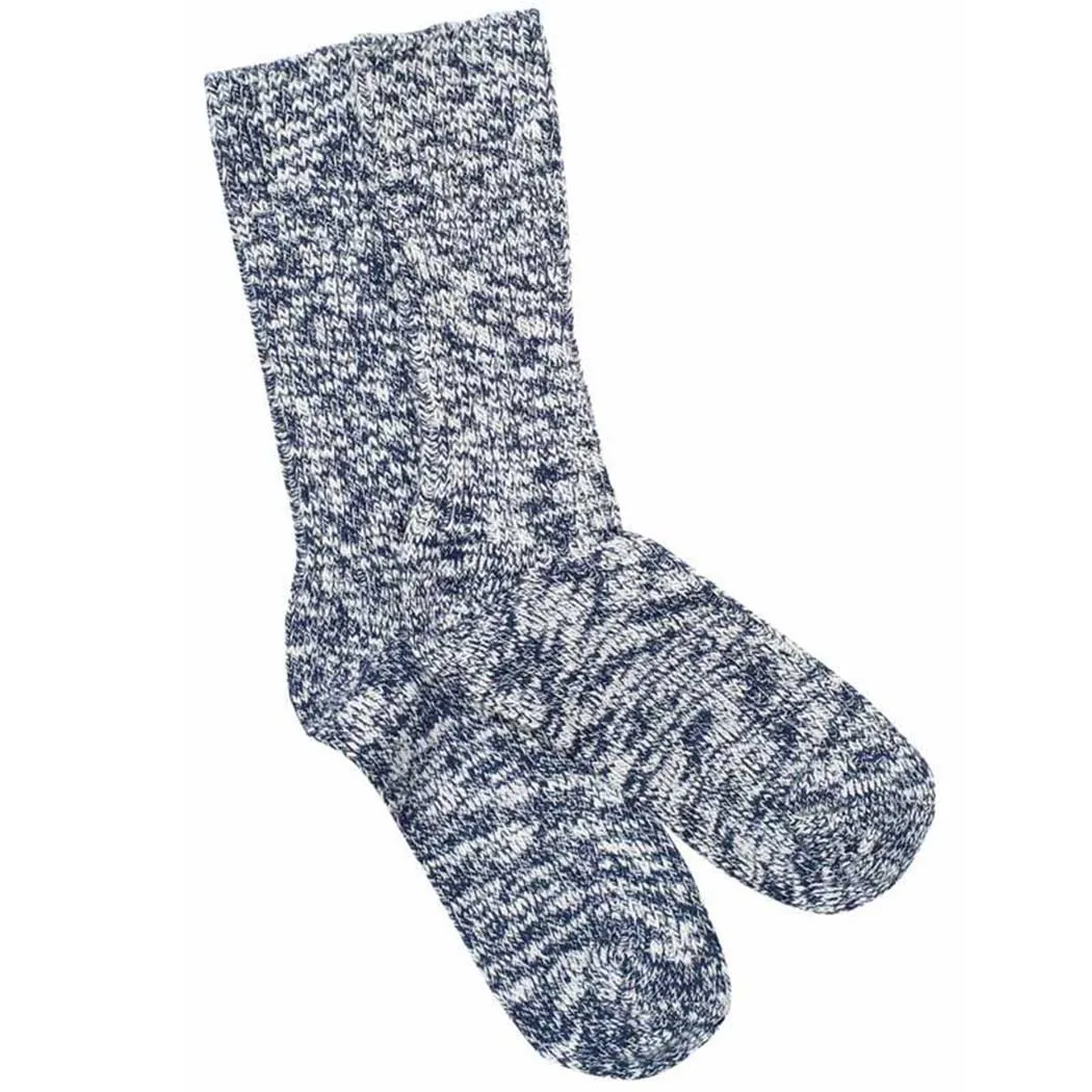 Birkenstock Cotton Slub Socks Blue/ White (Women's)