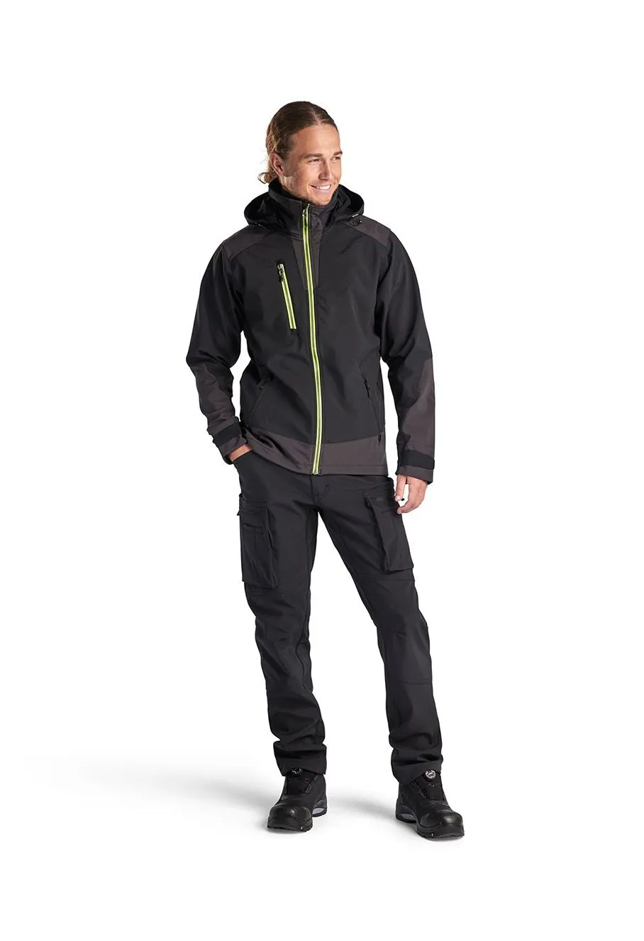 Blåkläder Work Jacket Softshell 4749 Black Yellow