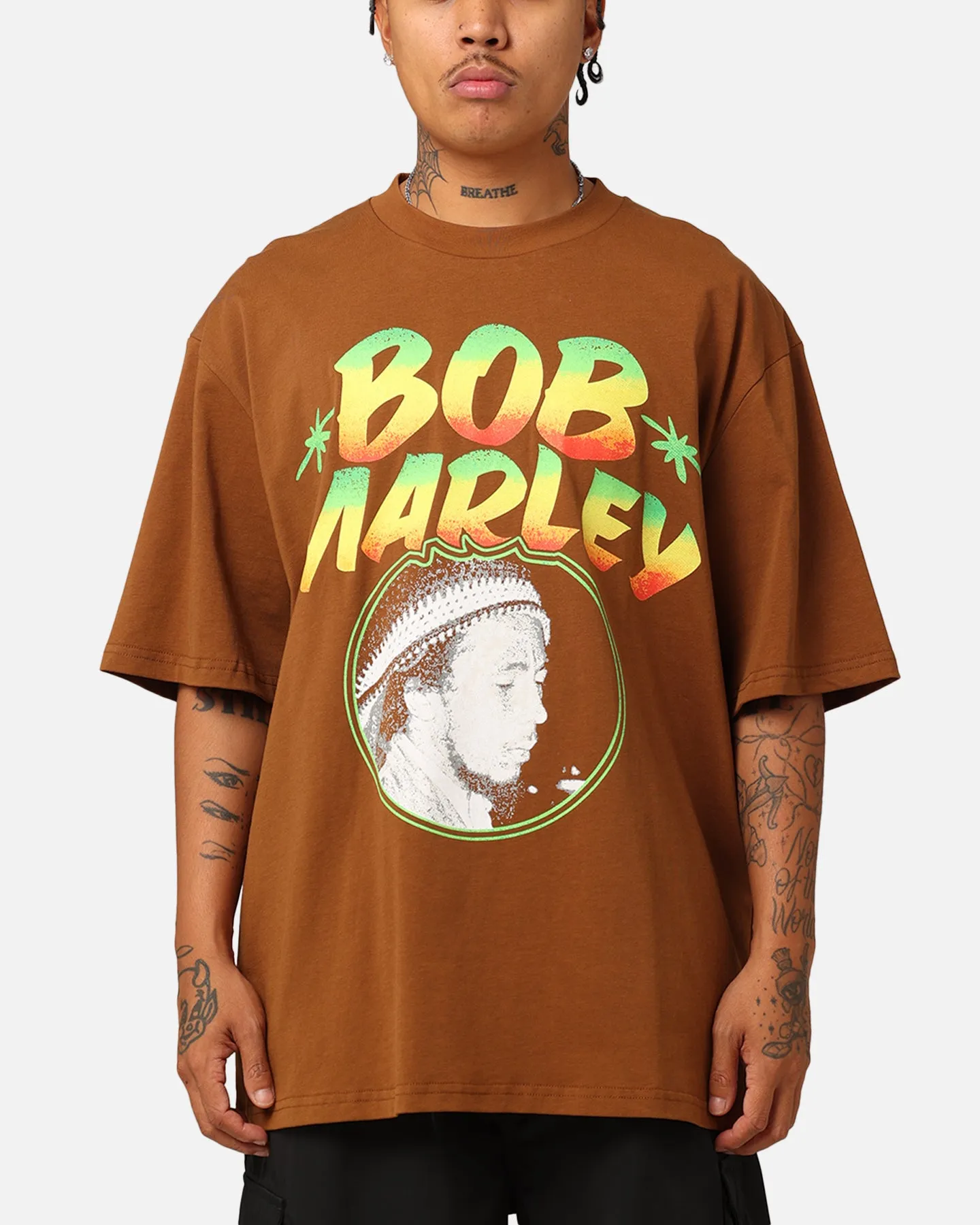 Bob Marley Bob Who You Are Exodus T-Shirt Chocolate