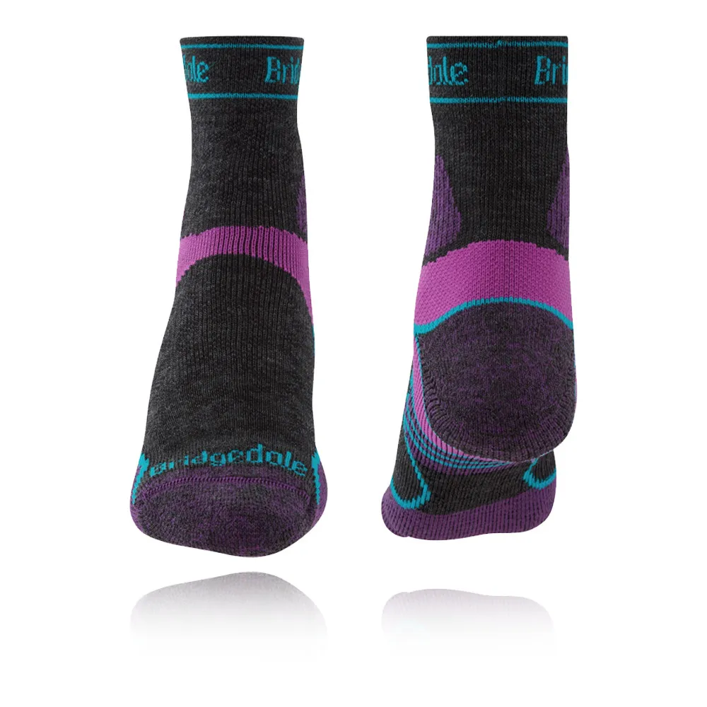 Bridgedale TRAIL RUN Lightweight T2 Merino Women's Sport 3/4 Crew Socks - AW24