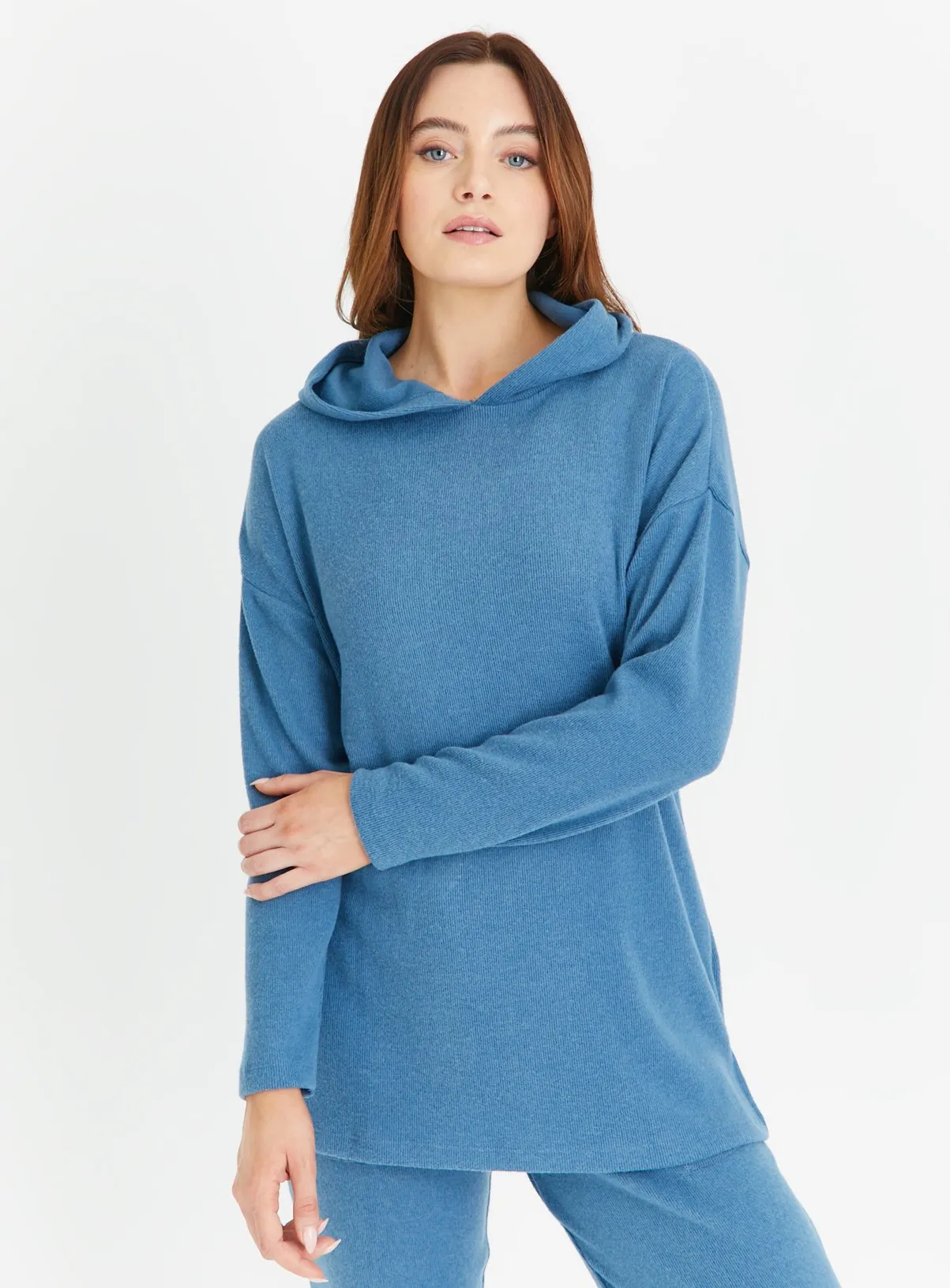 Buy Blue Soft Touch Coord Hoodie  10 | Hoodies and sweatshirts | Tu