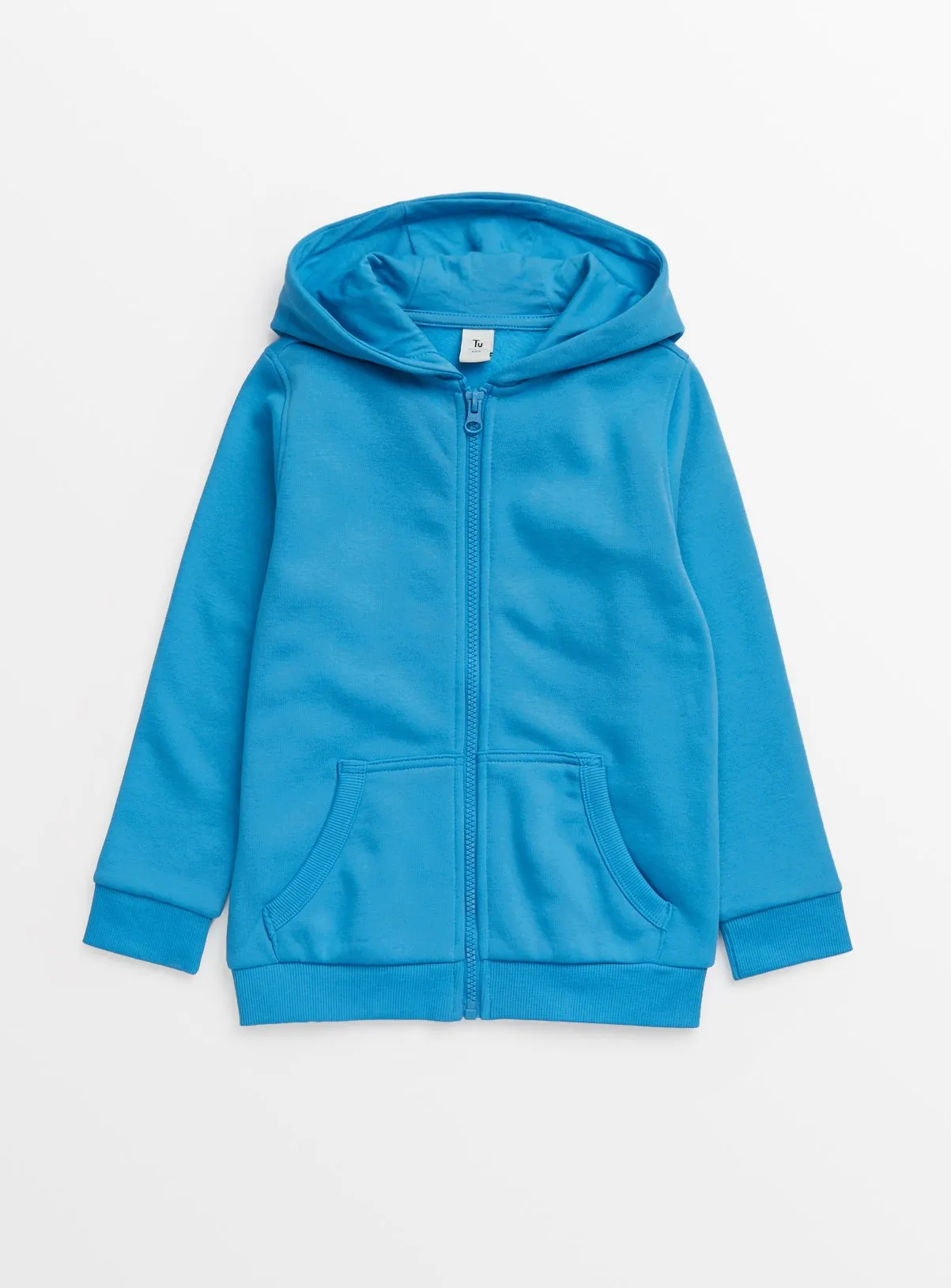 Buy Bright Blue Zip-Through Hoodie 7 years | Jumpers and hoodies | Tu