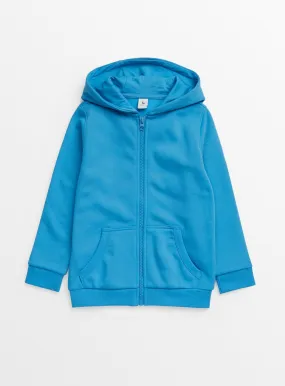 Buy Bright Blue Zip-Through Hoodie 7 years | Jumpers and hoodies | Tu