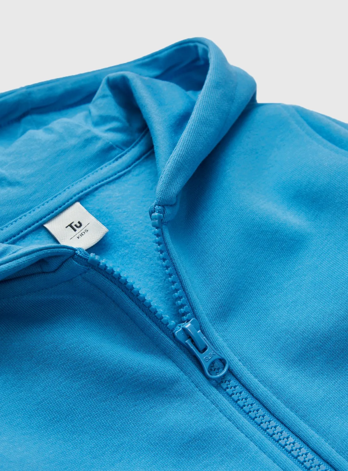 Buy Bright Blue Zip-Through Hoodie 7 years | Jumpers and hoodies | Tu