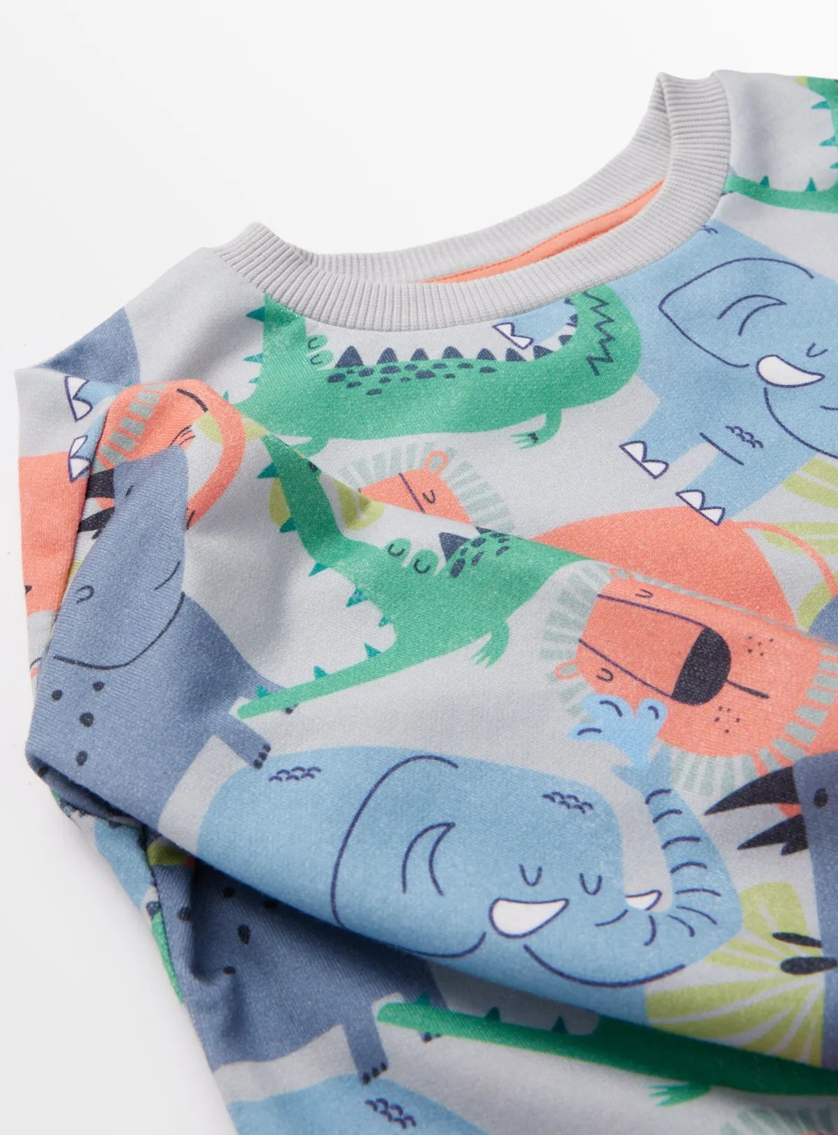 Buy Grey Safari Print Sweatshirt 1-2 years | Jumpers and hoodies | Tu