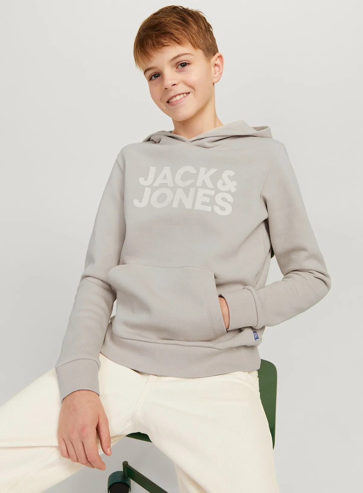 Buy JACK & JONES JUNIOR Logo Hooded Sweatshirt 10 years | Jumpers and hoodies | Tu