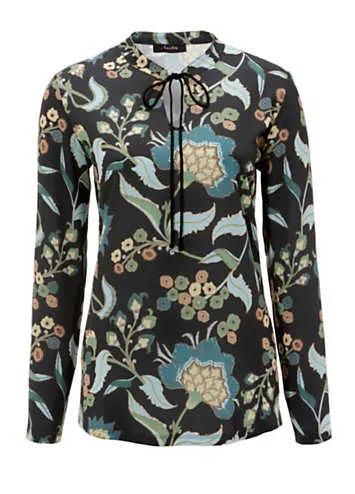 Casual Floral Print Slip-On Blouse by Aniston | Look Again