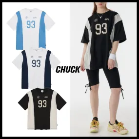 CHUCK  |Crew Neck Unisex Street Style Cotton Short Sleeves