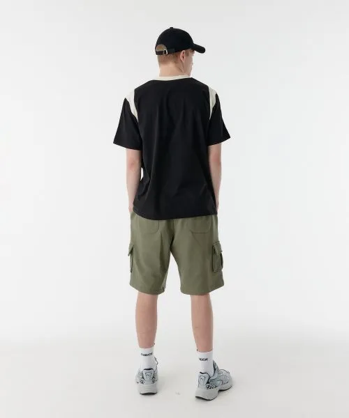 CHUCK  |Unisex Street Style V-Neck Cotton Short Sleeves