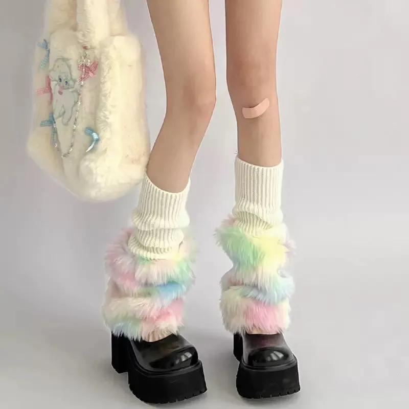 colored knitted socks