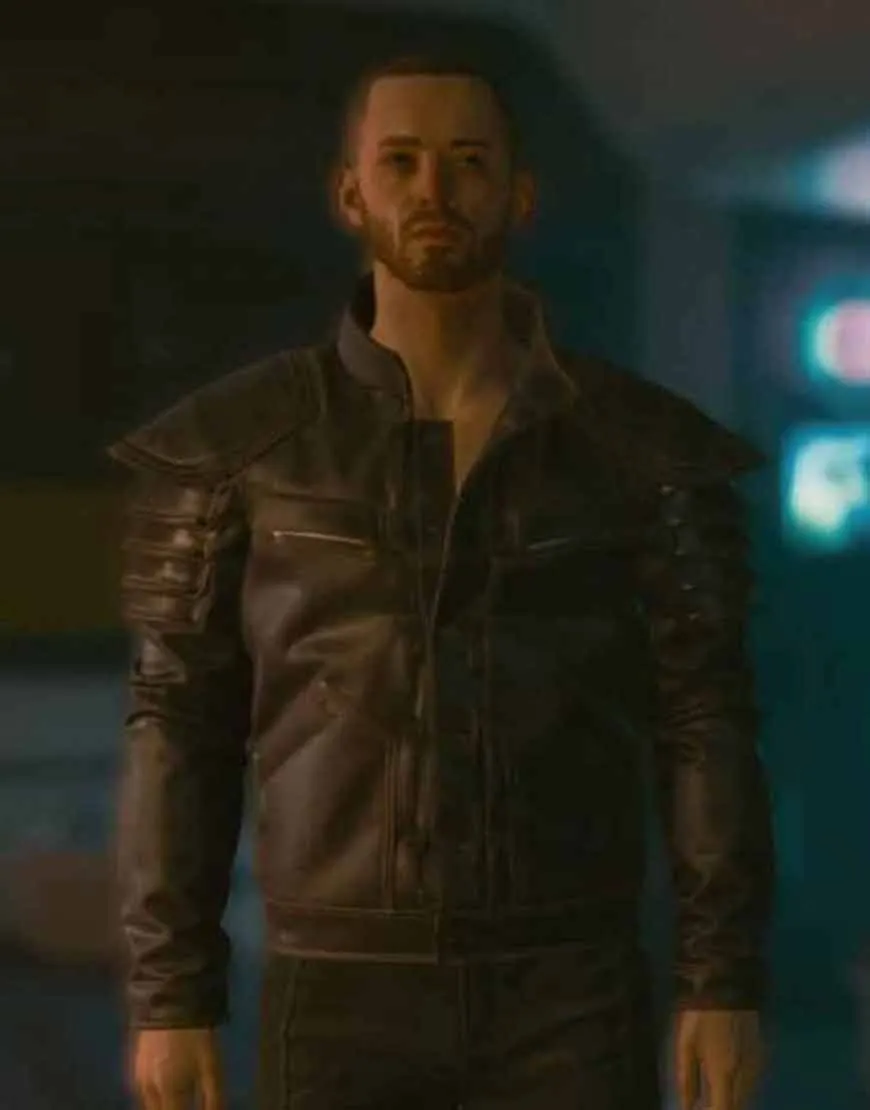 Cyberpunk 2077 Wolf School Leather Jacket | Ujackets.com - 45% OFF