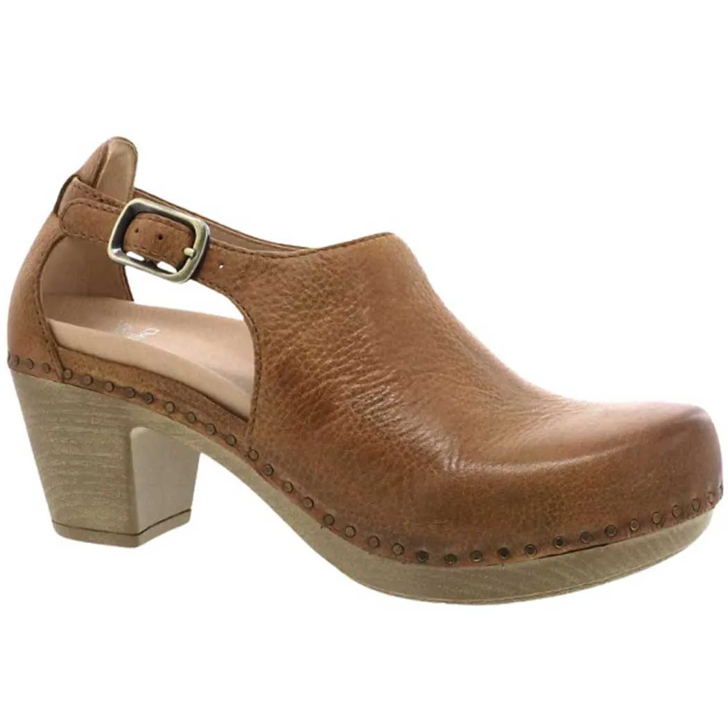 Dansko Sassy Heel Tan Milled Burnished (Women's)