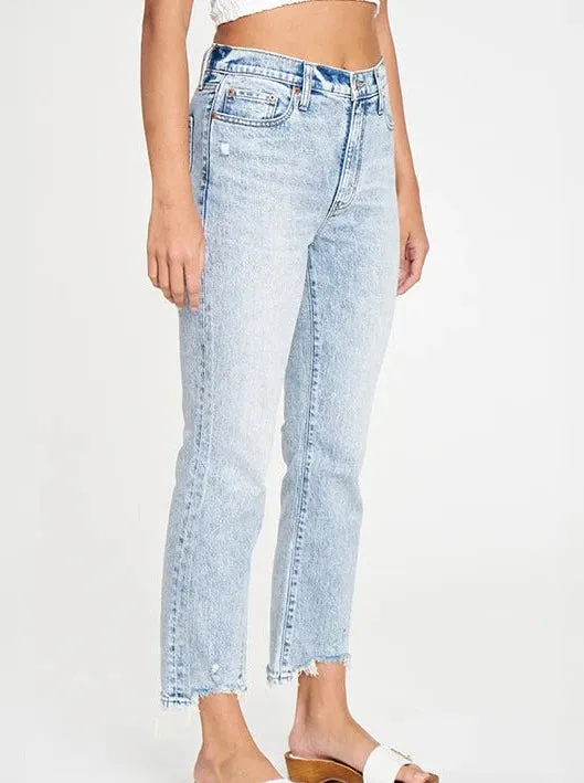 Daze Denim : Shy Girl High Rise Crop Flare