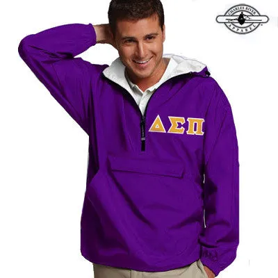 Delta Sigma Pi Pullover Jacket - Charles River 9905 - TWILL