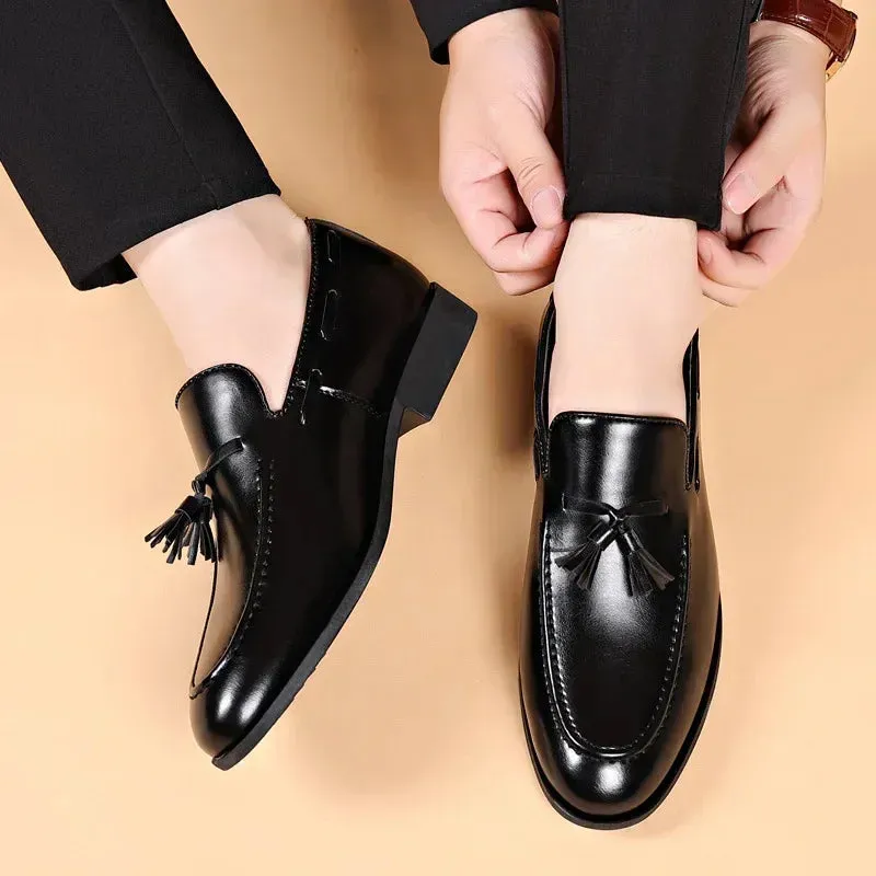 Designer Style Dress Brand New Business Casual Slip on Leather Plus Size for Men Wedding Party Zapatos De Vestir Hombre Misalwa