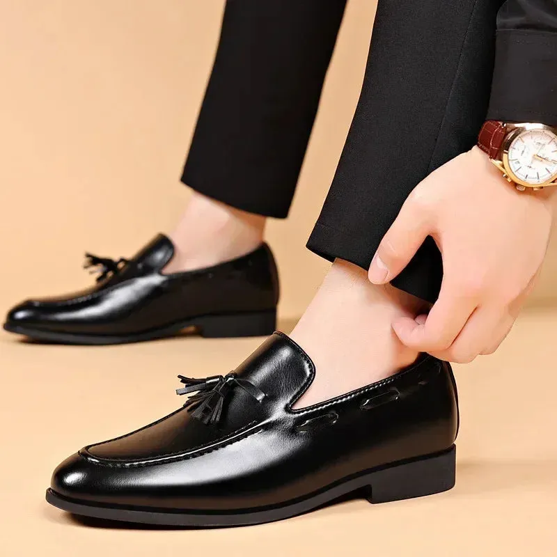 Designer Style Dress Brand New Business Casual Slip on Leather Plus Size for Men Wedding Party Zapatos De Vestir Hombre Misalwa