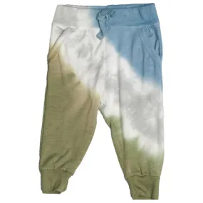 diaghonal tie dye sweatpant