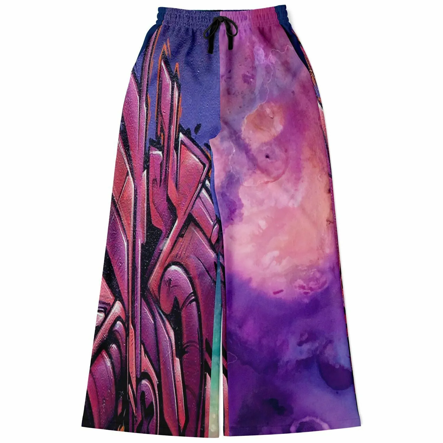 Dusky Midnight Graffiti SW Stretchy Phat Bellbottoms