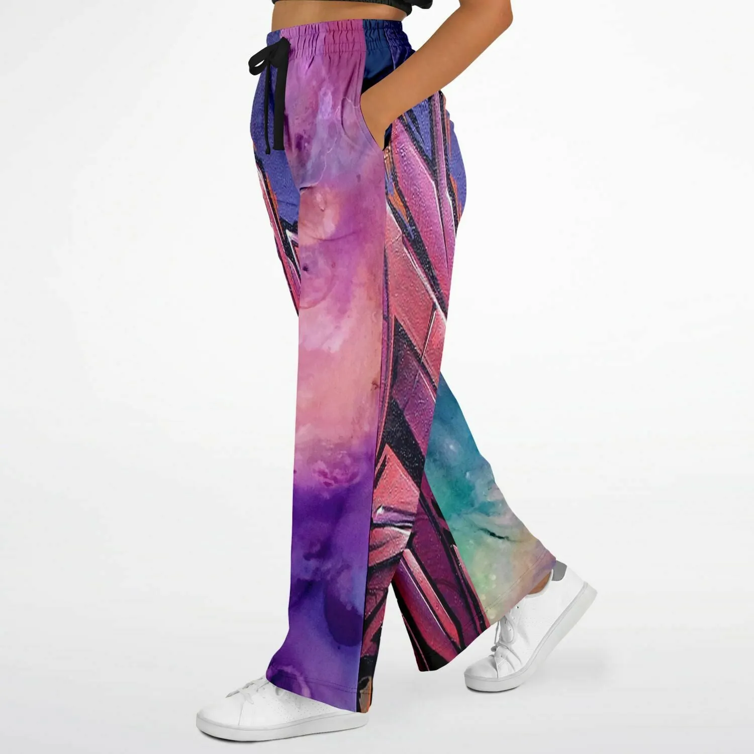 Dusky Midnight Graffiti SW Stretchy Phat Bellbottoms