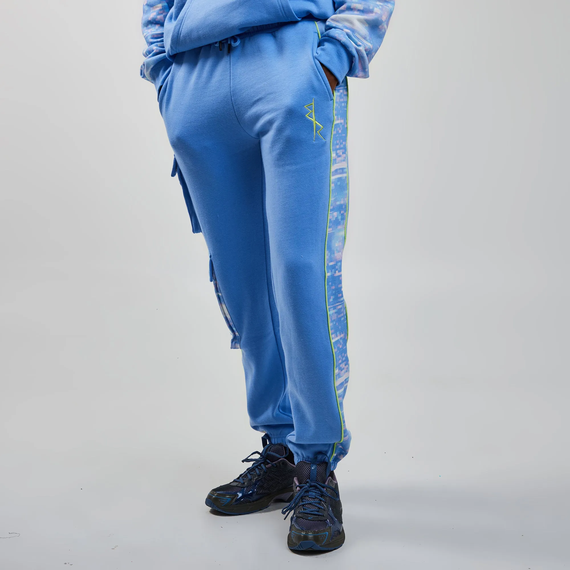 Edgerunner Blue Cargo Sweatpant