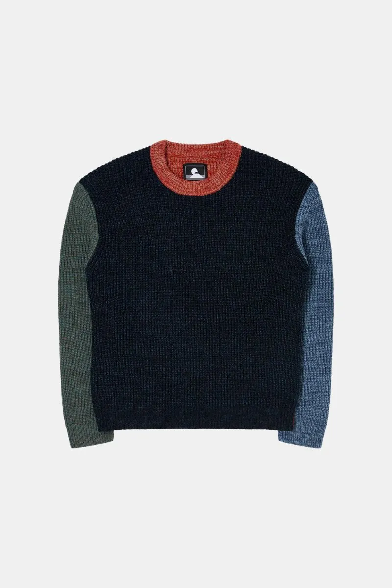 Edwin Alaric Crew Neck Sweater (Navy)