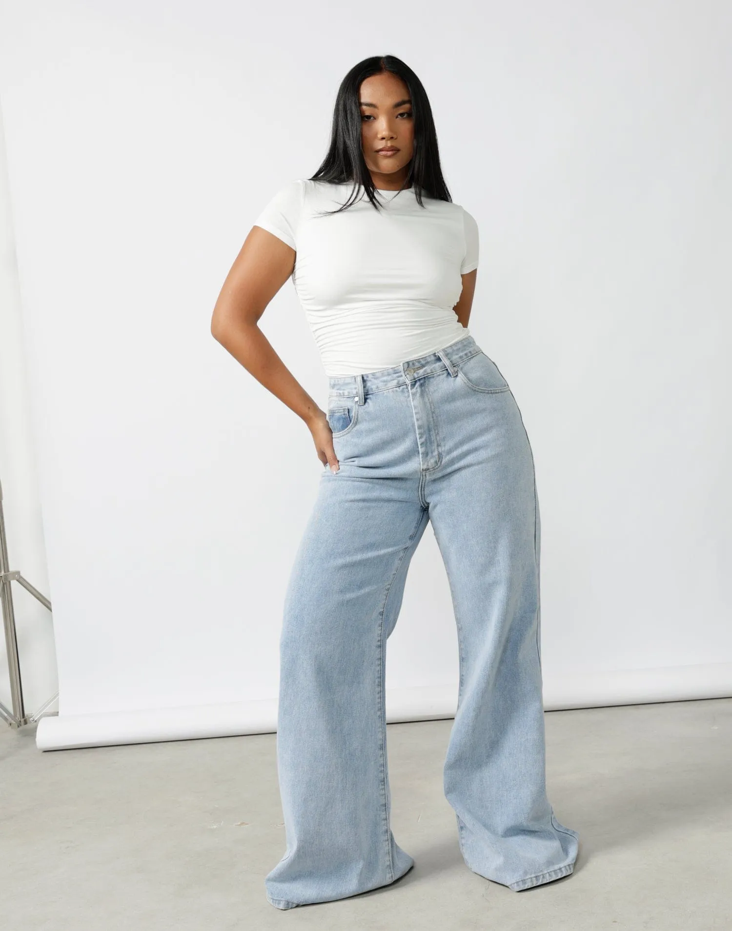 Ethan Wide Leg Jeans (Vintage)