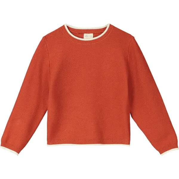 ettie + h Penryn Sweater, Pumpkin/Ivory