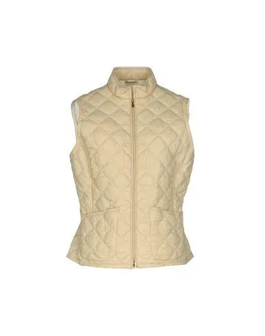 Fay Women Synthetic Down Jacket Beige M INT