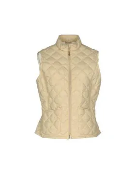 Fay Women Synthetic Down Jacket Beige M INT