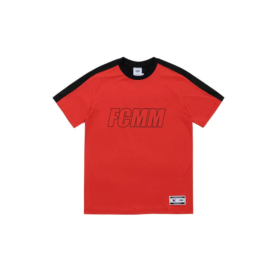 FCMM  |Crew Neck Unisex Nylon Street Style Plain Short Sleeves Logo