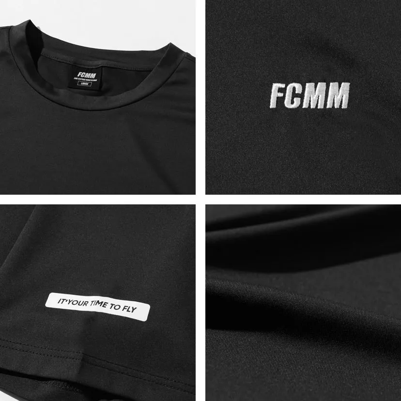 FCMM  |Crew Neck Unisex Street Style Short Sleeves Logo